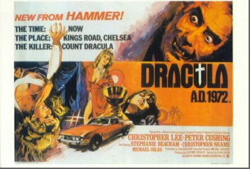 poster for "Dracula AD 1972" (1972)