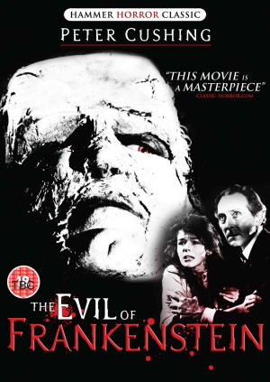 Cover art for The Evil of Frankenstein, UK dvd. Released by Showbox Entertainment on 22 October