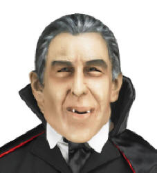 Smiffy's Hammer Horror costumes - Dracula mask based on Christopher Lee(2006)