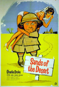 poster for the 1960 Hammer picture Sands of the Desert starring Charlie Drake