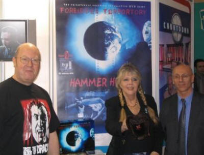 Ingrid Pitt launches the Hammer Horror board game at the London Toy Fair in February 2006
