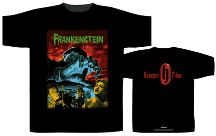 Official Razzamataz Hammer t-shirt : men's The Curse of Frankenstein