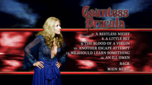 screen grabs of menus from Network's Countess Dracula special edition dvd (2006)